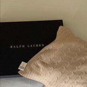 Ralph Lauren Home Cashmere CableKnit Throw Blanket